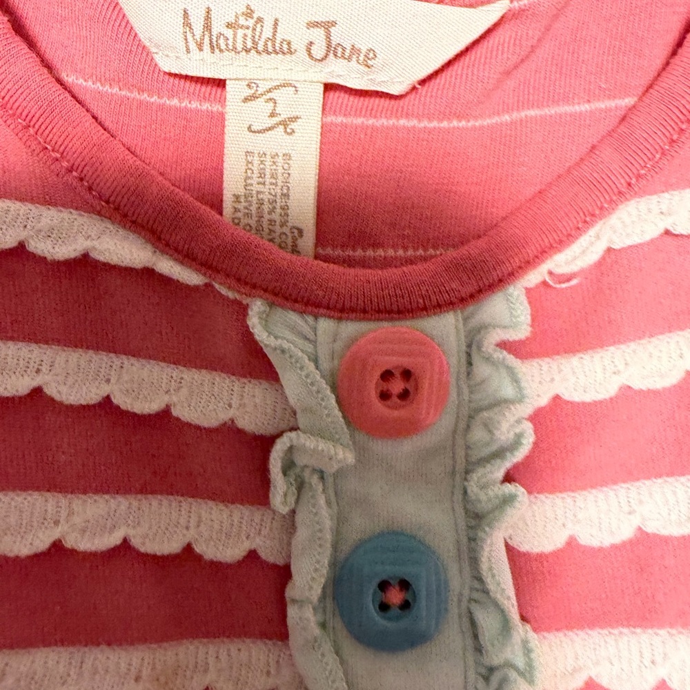 Lot of 7 Matilda Jane clothing. 4 dresses, 2 tops, 1 pants. Size 2 & 18-24 mths - Picture 6 of 16
